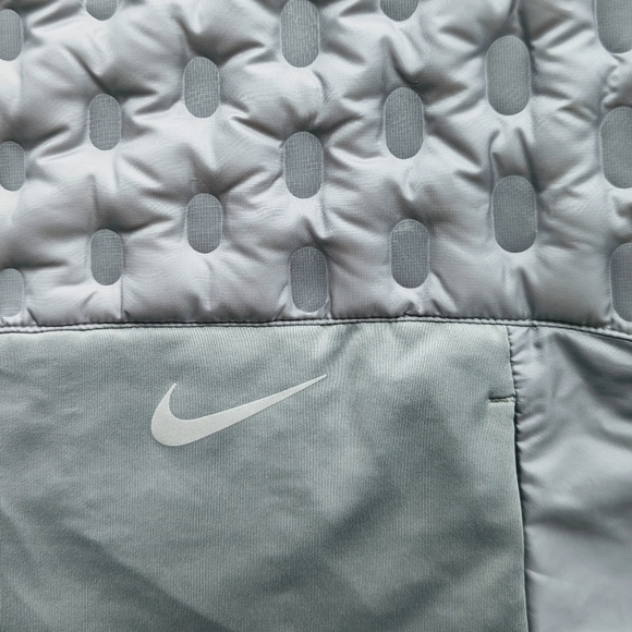 Nike Therma-FIT ADV Vest Running Packable Downfill Lightweight Silver Grey M NWT - Picture 13 of 16